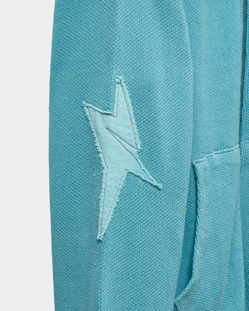 THUNDER CONPAÑA Full-zip Hoodie (Nerd Cyan) - ZUTOMAYO MART