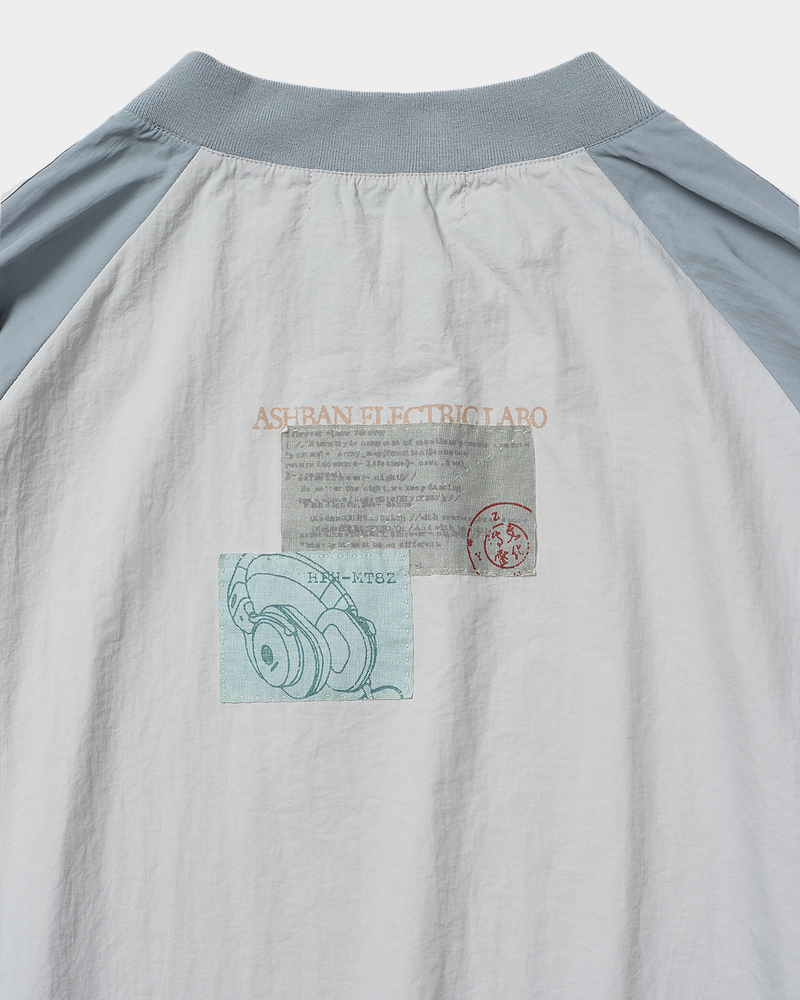 CULTURAL REVIVAL Pullover Nylon Shirt (Blue Gray) - ZUTOMAYO MART