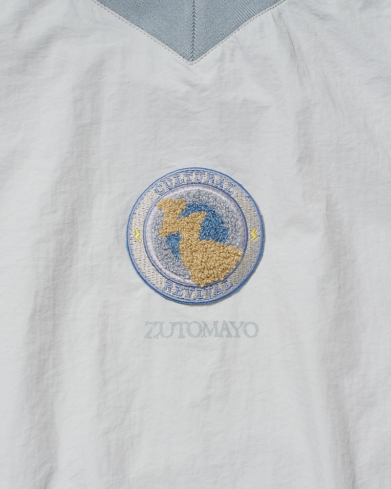 CULTURAL REVIVAL Pullover Nylon Shirt (Blue Gray) - ZUTOMAYO MART
