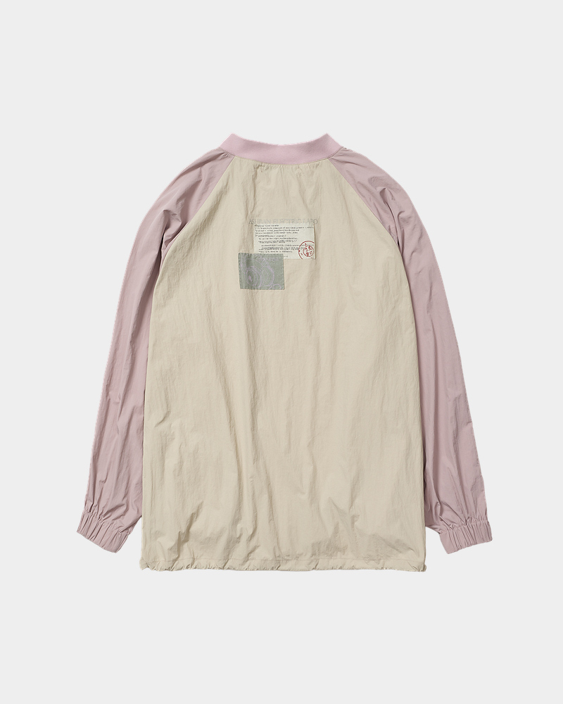 CULTURAL REVIVAL Pullover Nylon Shirt (Gray Pink) - ZUTOMAYO MART