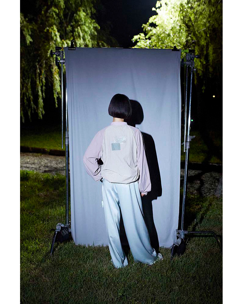 CULTURAL REVIVAL Pullover Nylon Shirt (Gray Pink) - ZUTOMAYO MART