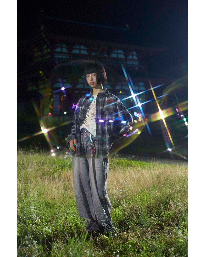 レア　THE ALFEE 14th SUMMER 1995 幻夜祭Tシャツ Medianoche Plaid Shirt (Black) - ZUTOMAYO MART