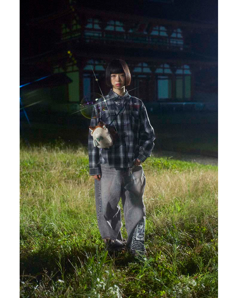 Medianoche Plaid Shirt (Black) - ZUTOMAYO MART