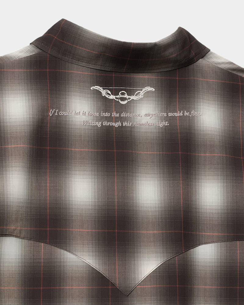 Medianoche Plaid Shirt (Brown) - ZUTOMAYO MART