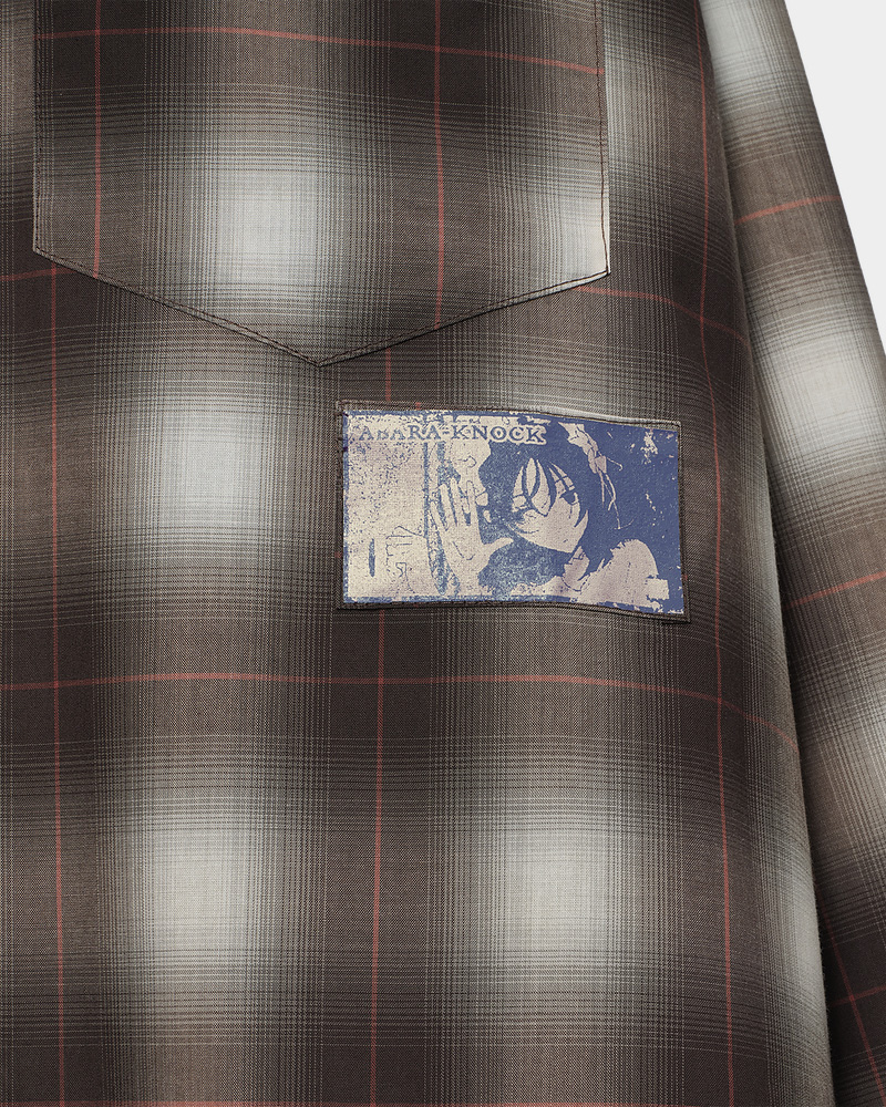 Medianoche Plaid Shirt (Brown) - ZUTOMAYO MART
