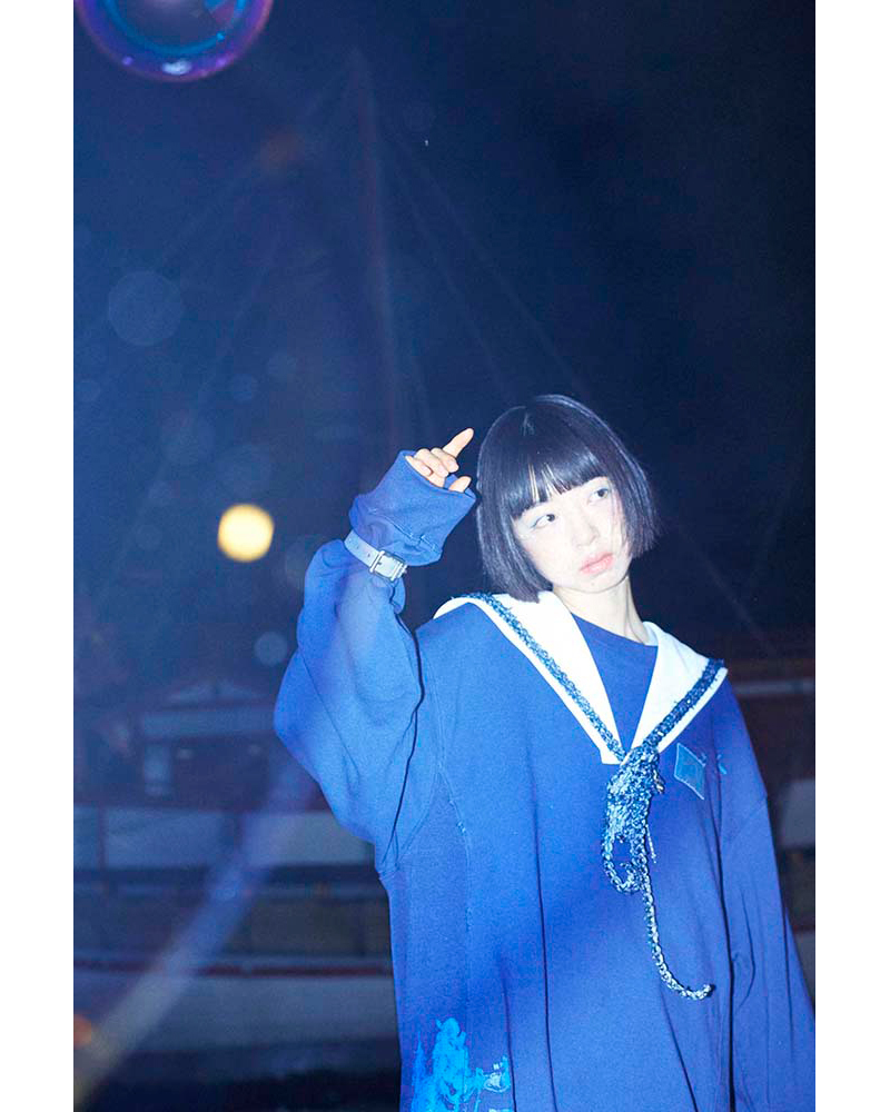Marissa Sailor Collar Coat OP 紺色 ZTMY Sailor Collar (Navy) - ZUTOMAYO MART