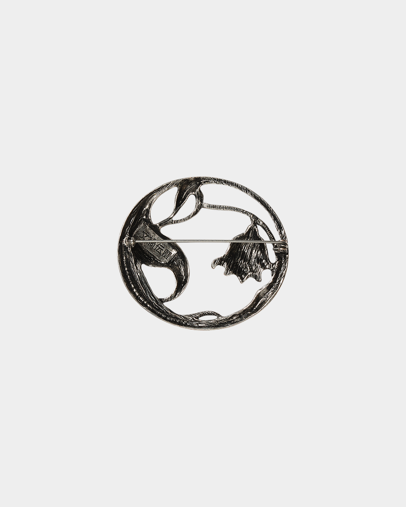 BUNKADENRAI Brooch (Silver) - ZUTOMAYO MART