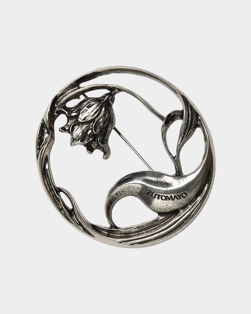 BUNKADENRAI Brooch (Silver) - ZUTOMAYO MART