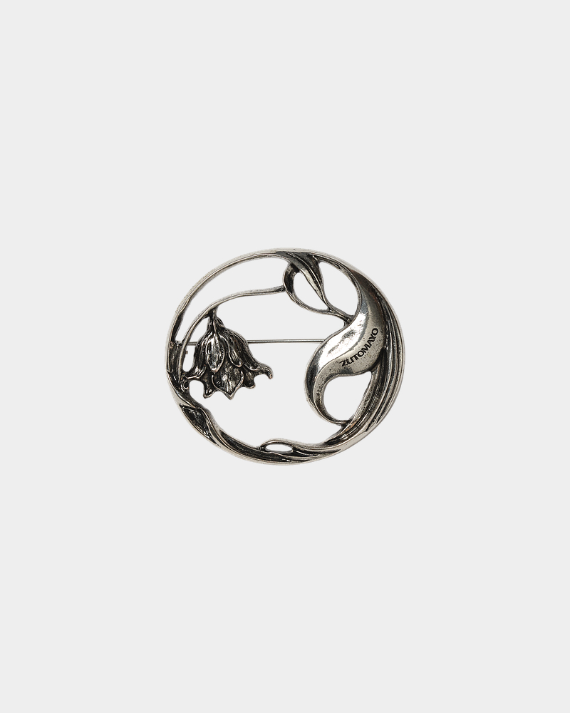BUNKADENRAI Brooch (Silver) - ZUTOMAYO MART