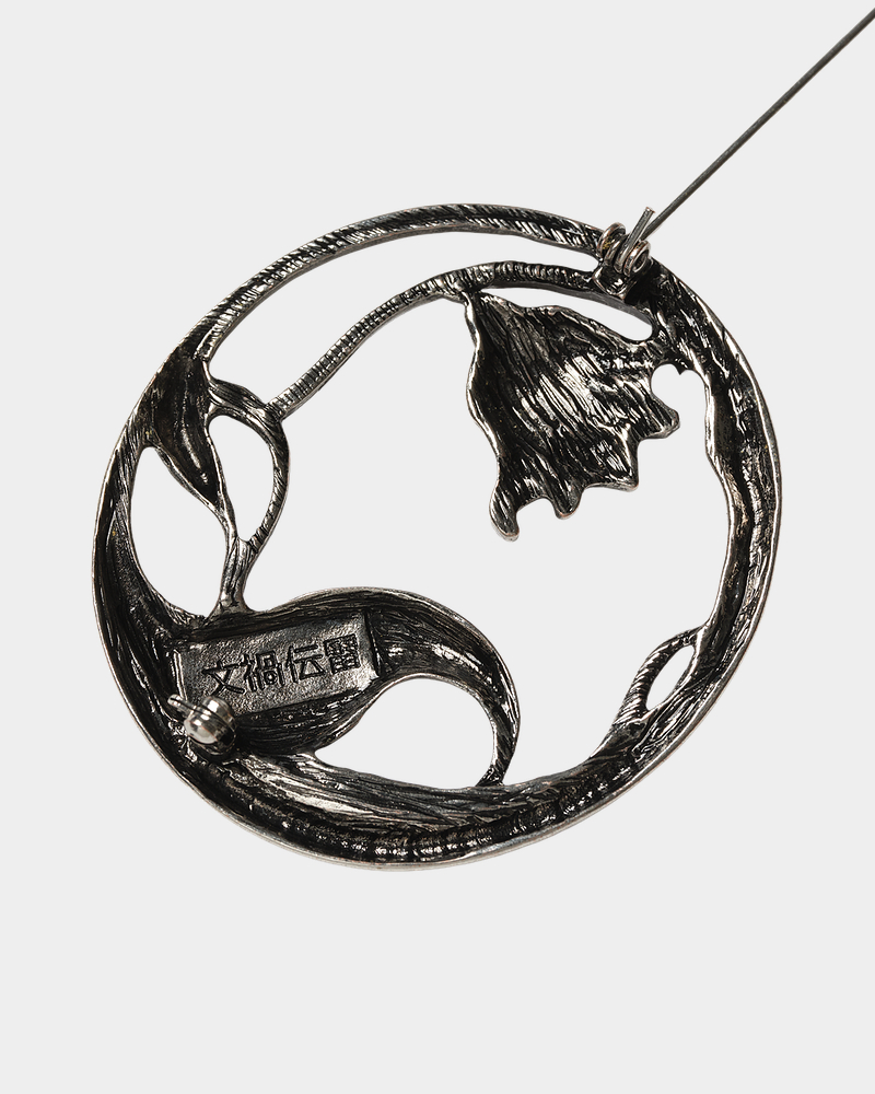 BUNKADENRAI Brooch (Silver) - ZUTOMAYO MART