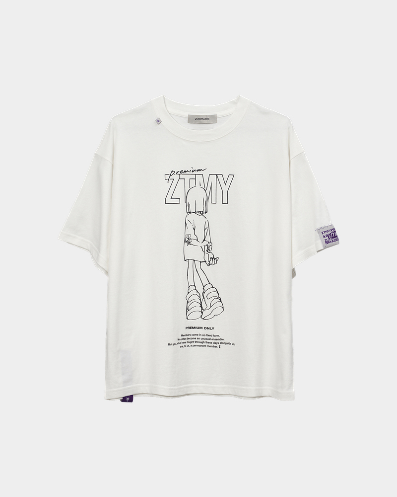 5TH YEAR MEMBER' ZTMY NIRA Tee (White) - ZUTOMAYO MART